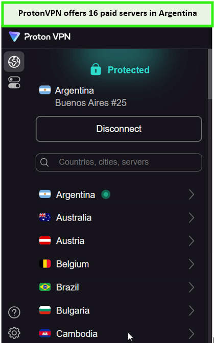 protonvpn-server-in-argentina