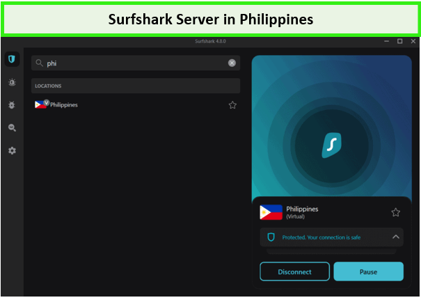 surfshark-to-get-philippines-ip-address-in-India