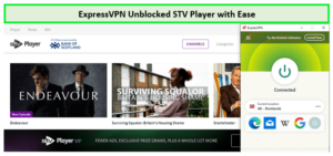 unblocking-STV player-using-ExpressVPN-outside-UK