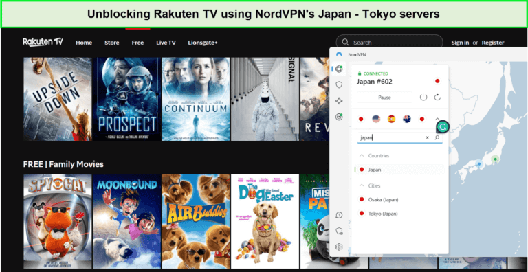 unblocking-rakuten-tv-using-nordvpn-in-UK