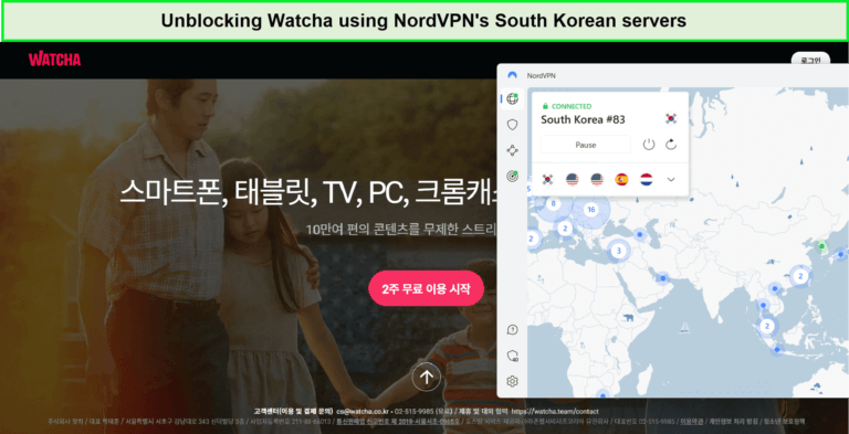 watcha-unblocked-by-nordvpn-outside-South Korea