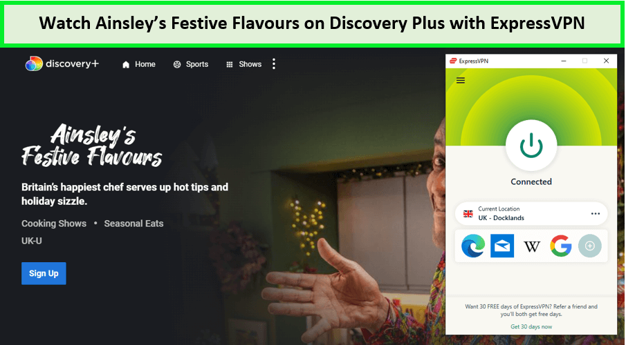 Watch-Ainsley's-Festive-Flavours-in-USA-on-Discovery-Plus-with-ExpressVPN 