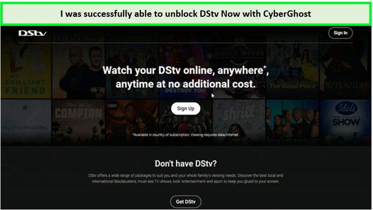 unblocked-dstv-with-cyberghost-in-India