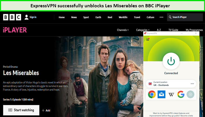 Express-VPN débloque Les Misérables in - France Sur BBC iPlayer 