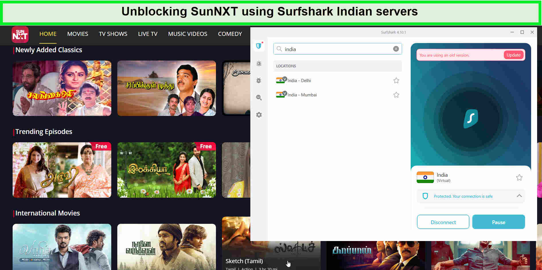 Unblocking-SunNXT-with-Surfshark