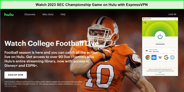 Watch-2023-SEC-Championship-Game-in-South Korea-on-Hulu-with-ExpressVPN