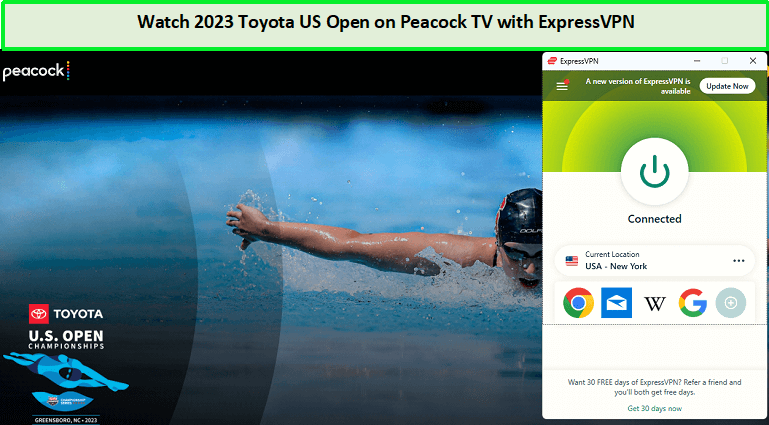  Mira el Toyota US Open 2023 in - Espana En Peacock TV con ExpressVPN 