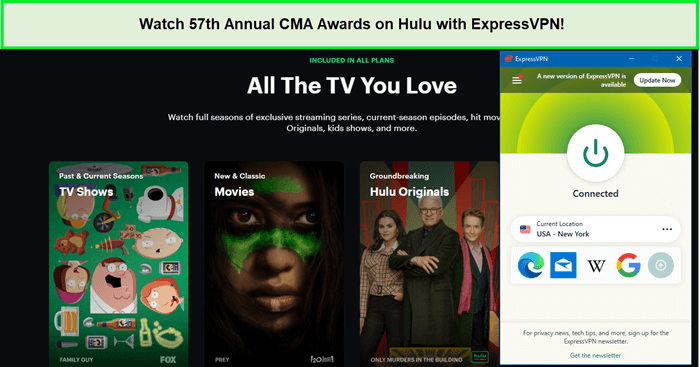 Watch-country-music-Awards-on-Hulu-with-ExpressVPN-in-Singapore