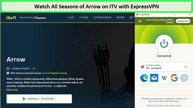  Mira todas las temporadas de Arrow. in - Espana En ITV con ExpressVPN 