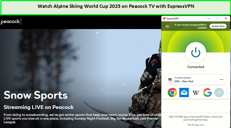 Sblocca Coppa del Mondo di Sci Alpino 2023 in - Italia Su Peacock TV con ExpressVPN 