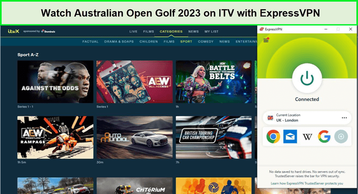 Guarda l'Australian Open Golf 2023 in - Italia Su ITV con ExpressVPN 