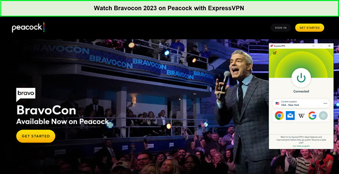 Guarda Bravocon 2023   Su un pavone con ExpressVPN 