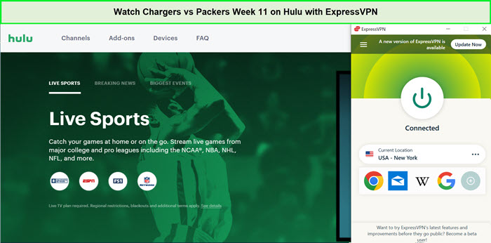 Watch-Chargers-vs-Packers-Week-11-in-Australia-on-Hulu-with-ExpressVPN