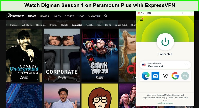  Mira la temporada 1 de Digman en Paramount Plus con ExpressVPN.  -  