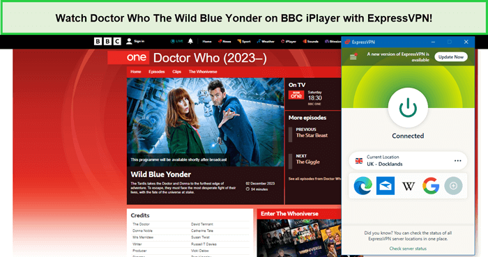  regardez docteur who The wild blue yonder sur bbc iplayer in - France evec expressvpn