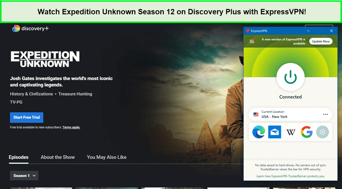 unblocking-image-of-Expedition-Unknown-Season-12-in-UK-on-Discovery-Plus-with-ExpressVPN