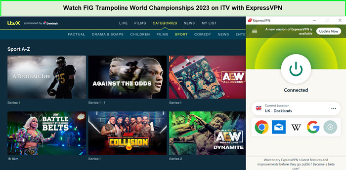 Guarda i Campionati Mondiali di Trampolino FIG 2023 in - Italia Su ITV con ExpressVPN 