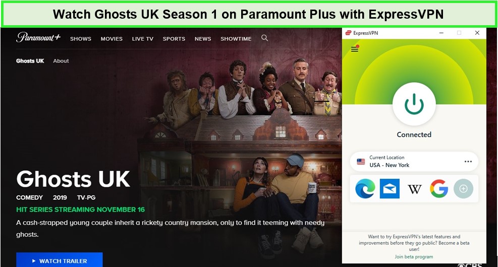 regardez les fantômes de la saison 1 du royaume-uni.  -  Sur Paramount Plus, vous pouvez regarder des films, des séries, des documentaires et des émissions de télévision. 