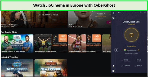 Watch-JioCineam-in-Europe-with-CyberGhost
