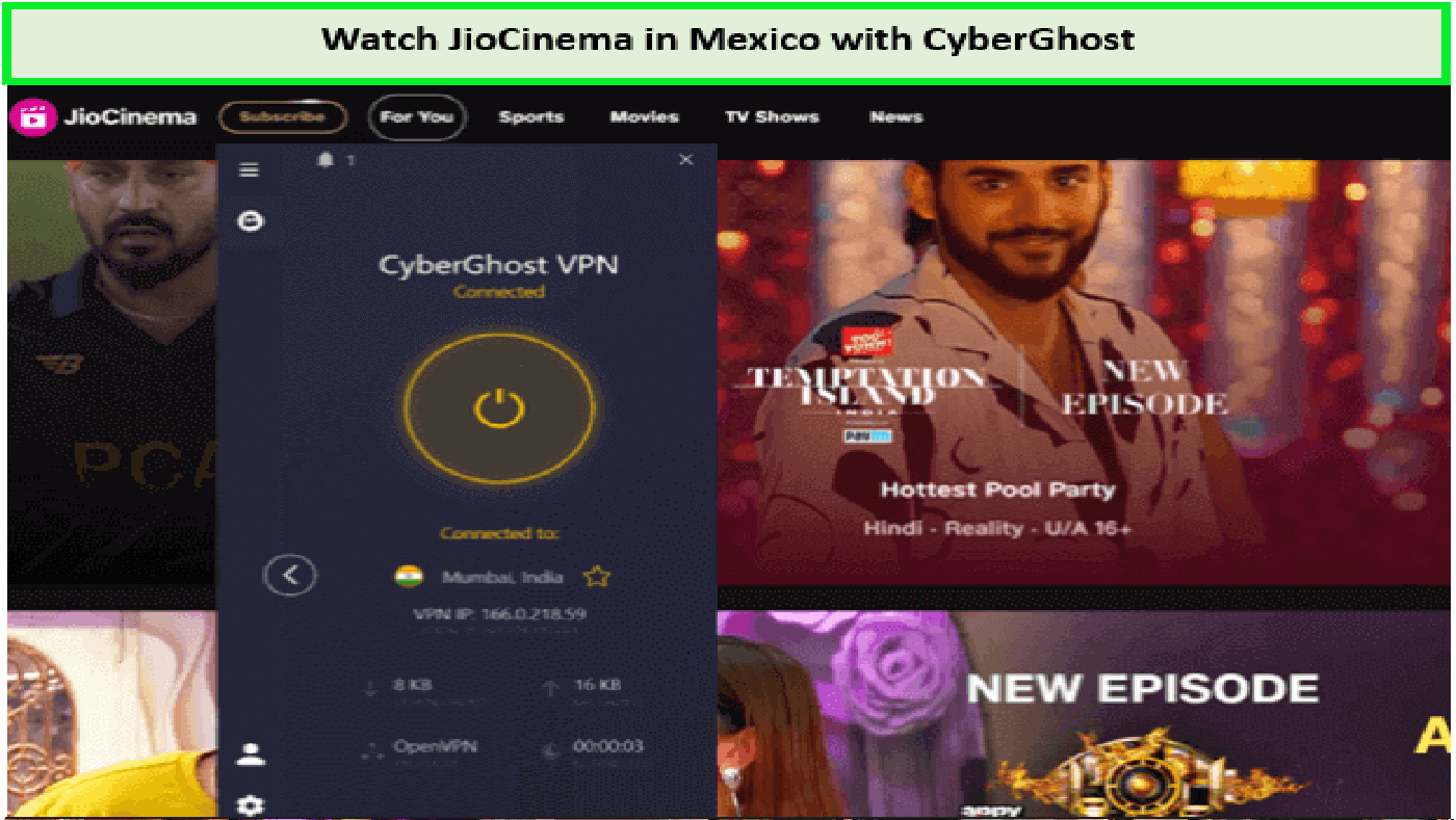 Watch JioCinema-in-Mexico-with-CyberGhost