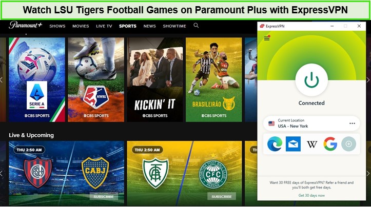  Mira los juegos de fútbol de LSU Tigers en Paramount Plus.  -  