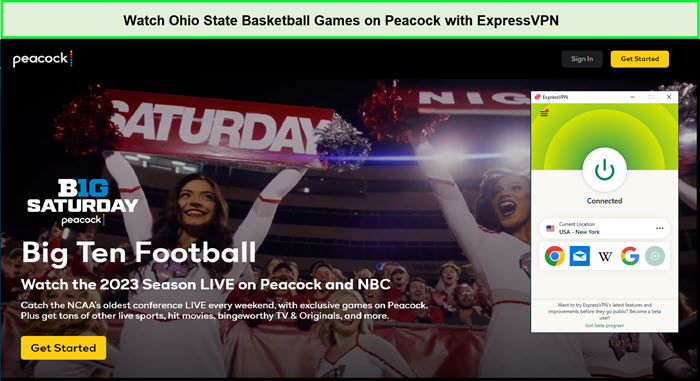  Mira los juegos de baloncesto de Ohio State. in - Espana En Peacock con ExpressVPN 