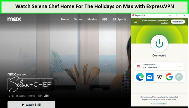 Guarda Selena Chef a Casa per le Vacanze in - Italia Su Max con ExpressVPN 