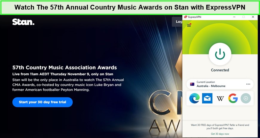 Guarda i 57° Annual Country Music Awards su Stan  -  
