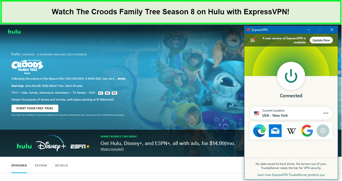  Kijk naar The Croods Family Tree Seizoen 8 op Hulu met ExpressVPN in - Nederland 