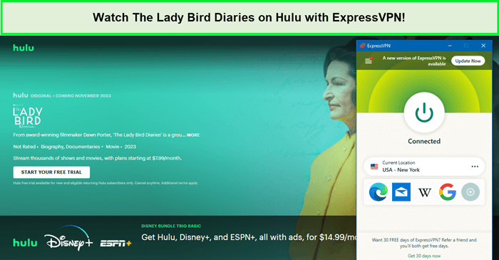 Watch-The-Lady-Bird-Diaries-on-Hulu-with-ExpressVPN-in-Italy