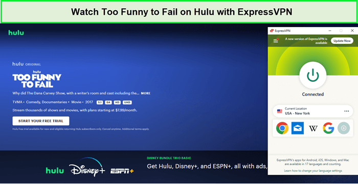 Watch-Too-Funny-to-Fail-on-Hulu-in-New Zealand-with-ExpressVPN