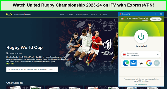 Mira la Copa de Campeones de Rugby United 2023-24 en ITV con ExpressVPN in - Espana 