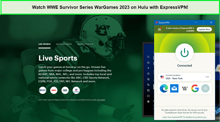 Watch-WWE-Survivor-Series-WarGames-2023-in-South Korea-on-Hulu-with-ExpressVPN