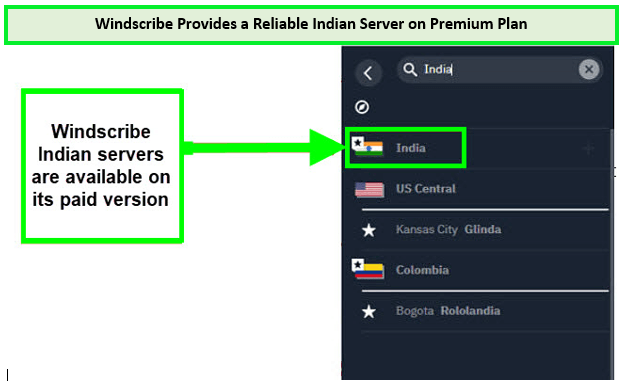 Windscribe-indian-server