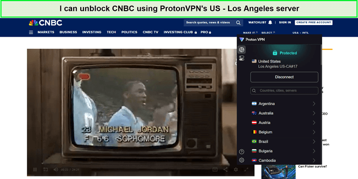 cnbc-unblocked-by-protonvpn-outside-USA