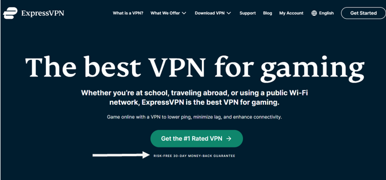  Mejor VPN gratuita para juegos: ExpressVPN para juegos. 