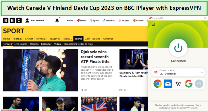 Watch Canada V Finland Davis Cup 2023 in-Germany on BBC iPlayer