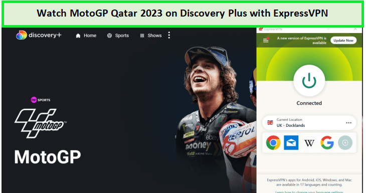  Déblocage de l'image de MotoGP Qatar 2023 in - France Sur Discovery Plus 