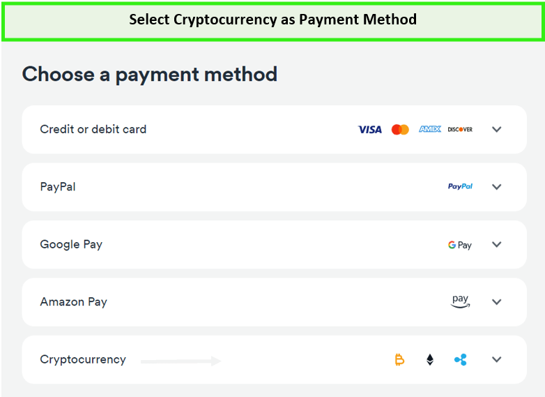 select-crypto-as-payment-mode