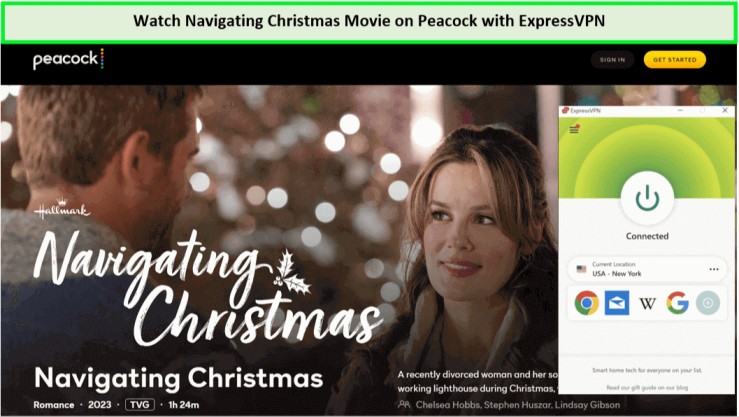  Mira la película navideña de Navegación en Peacock con ExpressVPN in - Espana 