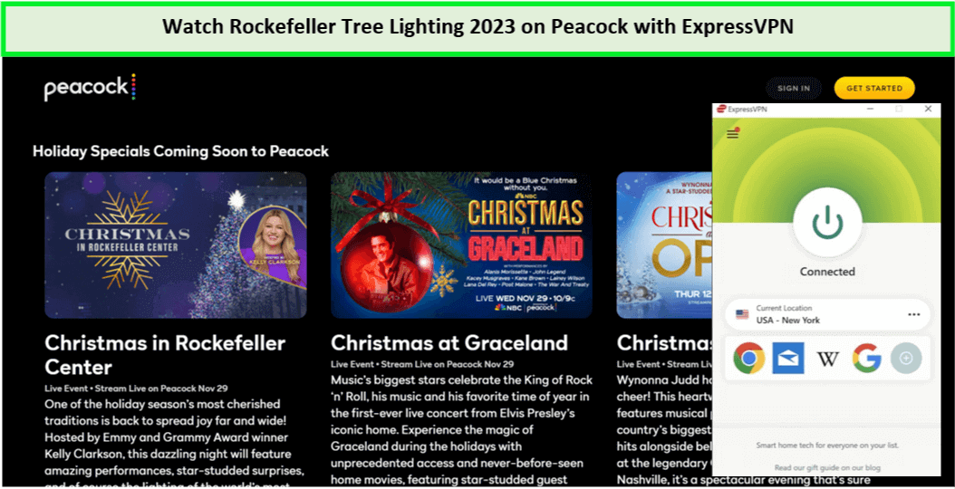 unblock-rockefelle-tree-lightning-2023-in-Netherlands-on-peacock-with-expressvpn