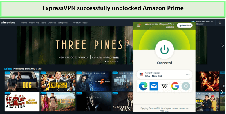 Ho guardato facilmente Amazon Prime Video utilizzando ExpressVPN in Italia