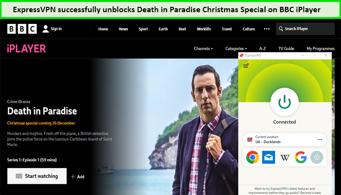  express-vpn-débloque-la-mort-dans-le-spécial-noël-de-paradise en - France sur bbc iplayer 