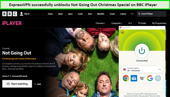  Express-VPN ontgrendelt niet de Kerstspeciale uitzending van Niet Uitgaan. in - Nederland Op BBC iPlayer 