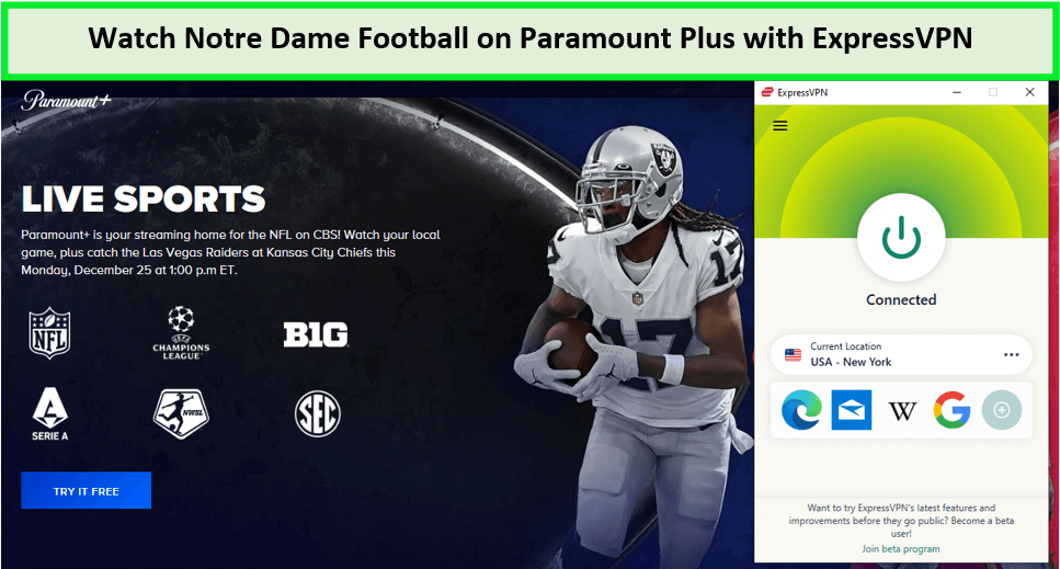 Guarda il football di Notre Dame in - Italia Su Paramount Plus con ExpressVPN 