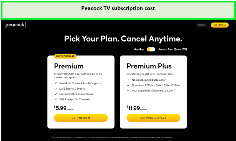 Peacock-TV-Subscription-Cost