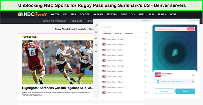 surfshark-unblocked-nbc-sports-rugby-pass-in-South Korea