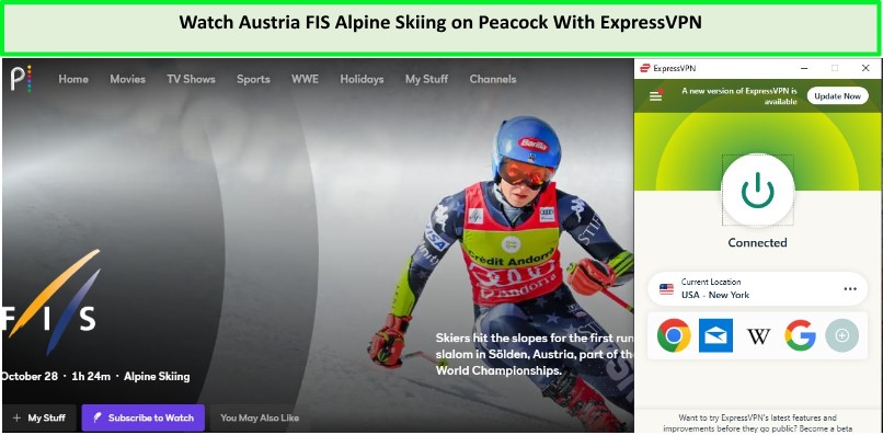  Mira Austria FIS Esquí Alpino in - Espana En Peacock TV con ExpressVPN 