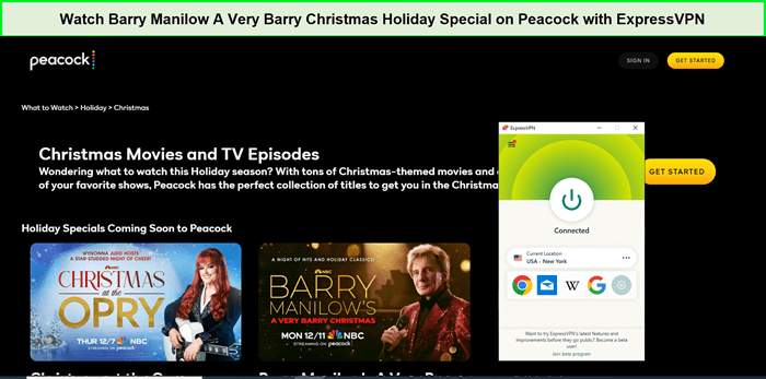 Guarda Barry Manilow: Un Molto Speciale Natale di Barry in - Italia Su peacock 