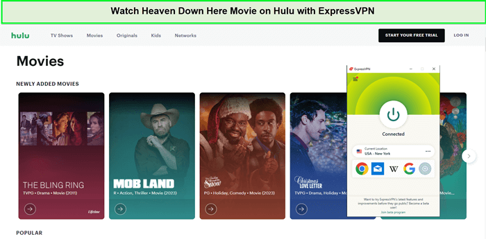  Kijk naar de Hemel-Down-Here-Film in - Nederland Op Hulu met ExpressVPN 